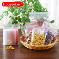 100Pcs Plastic Poly Bags Grip Self Seal Resealable Zip Lock Food Bag Organizer Adhesive Seal Bags for Kitchen. 