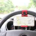 Car steering wheel universal mobile phone holder mounting buckle phone holder for navigation steering wheel car auto accessories. 