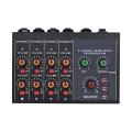Professional Sound Mixer Karaoke Mixer 8 Channel Studio Audio Dj Mixing Console Amplifier Digital Mini Microphone Sound. 