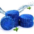 【WEJA】10Pcs Blue Automatic Toilet Cleaner Stain Remover Tabs Tablet Flush Tank DIN889. 