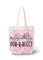 Tote Bag With Zipper and Inside Pocket For Women 100% Eco Friendly Stylish New Trend. 