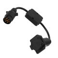 Trailer light converter trailer wire trailer adapter cord trailer Connector Light Cable Converter Conversion European 7-Pin to American 7 Way. 