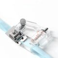Adjustable Sewing machine Presser foot Rolling feet Bias Tape Snap on binding binder for Brother Singer DIY Sewing Accessories. 