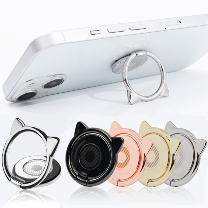 Universal Cute Phone Holder Finger Ring Adhesive Cellphone Stand 360 Rotatable