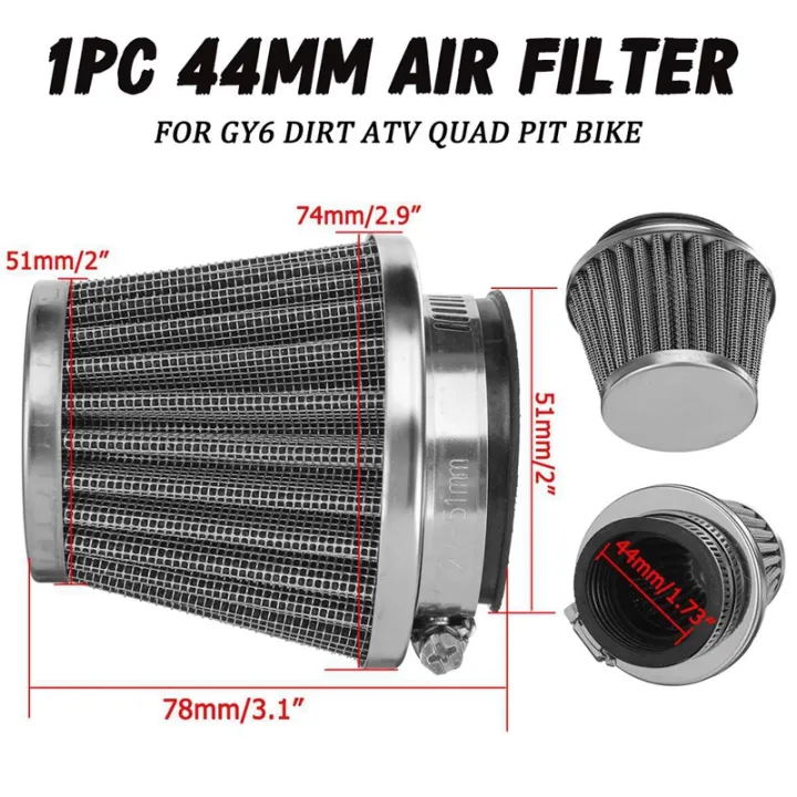 44MM%20Universal%20Motorcycle%20Air%20Filter%20Elements%20Mushroom%20Head%20Pod%20Cleaner%20Double%20Foam%20Cauretor%20Air%20Filter%20Cleaner%20Intake%20-%20Image%205