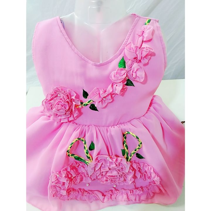 Kids%20Party%20Frock%20pink%20Color%20-%20Image%204