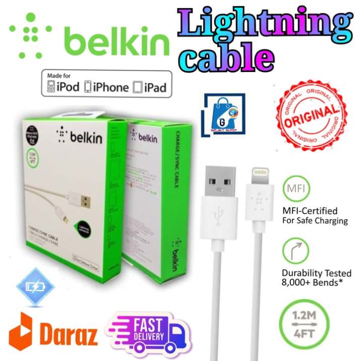 Usb Hub Belkin Mixit Lightning To Usb Chargesync Lightning Cable