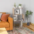 VTEC Modern Bookshelf / 3-Tier / Ornament Rack/ Simple shelf/ Bookcases /  Shelves / Objects Display/  Home Decor / Modern Furniture / Multifunctional bookcase / Combination Floor Cabinet / Wooden / Simple  / Storage & organisation. 