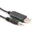 Super Fit Freesat V8 Update Flash Cable Ftdi Usb To 3.5mm Audio Jack Rs232 Serial Converter Adapter Cable. 