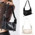 Retro Women Bag Small Shoulder Bag Underarm Bag Soft Handbag Y2K Handbag Soft Shoulder Bag Cool Girls Handbag. 
