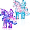 【yj739-hh-zr-djs】 16.5Cm Poped Fidget Toys Unicorn Anti-Stress Decompression Anime Popis Push Dimple Boy and Girl Gift Toys. 