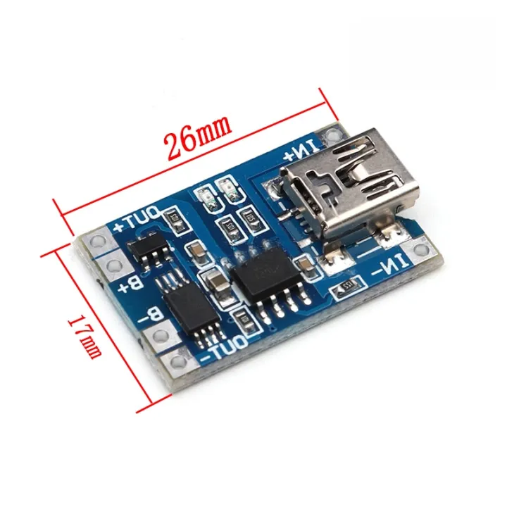 1PCS%205V%201A%20Micro%20USB%2018650%20type-c%20Lithium%20Battery%20Charging%20Board%20Charger%20Module+Protection%20Dual%20Functions%20TP4056%2018650%20-%20Image%203