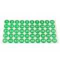 1 to 50 Number Stickers Consecutive Number Stickers 1 Inch Self-Adhesive Decal for Indoor and Outdoor Waterproof Labels Number Inventory Stickers for Inventory Storage Classification. 