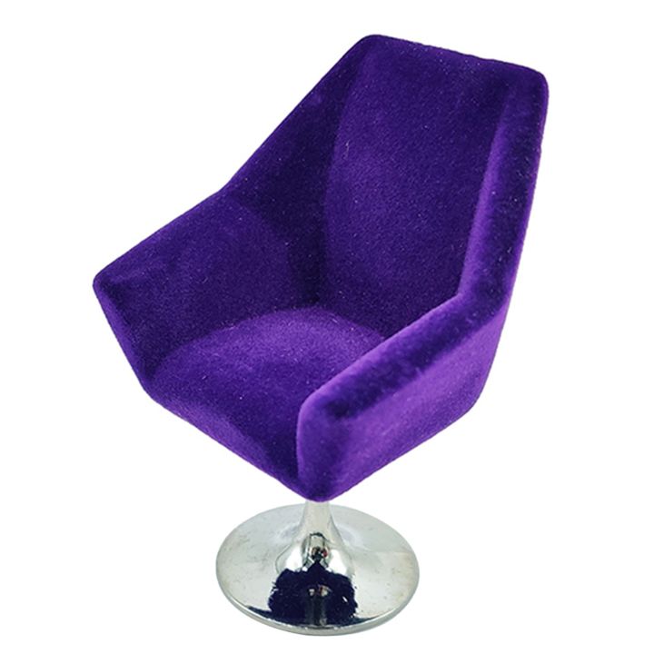 1:12Mini Armchair, Mini Miniature Flocking Armchair