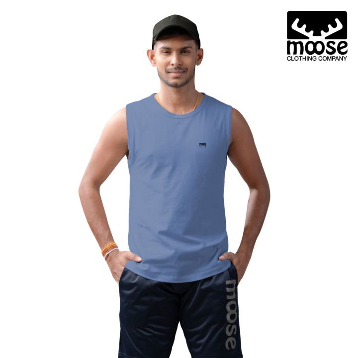 Moose Men’s Tank Top - Dark Denim