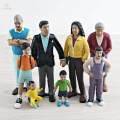 Miniature People Figurine DIY Projects Handpainted Diorama Decoration Layout. 