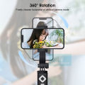 DoomHot Selfie Stick Tripod Aluminum Alloy Selfie Stick With Fill Light Selfie Stick Tripod with Remote Mini Extendable Selfie Stick 360° Rotation Phone Stand Holder. 