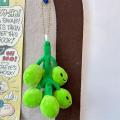 Cute Funny Bunch Of Smiling Grapes Plush Doll Toy Keychain Bag Pendant Green Grape Creative Fruit Backpack Hanging Ornament Gift Fullhouse. 
