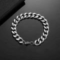 Stainless Steel Bracelet - Silver / Gold Plated 925 Sterling Silver Couple Unisex Unisex Stainless Steel Durable Silver Color Lara Bracelet Bracelet Not Watch Set For Men Business Fashion Casual Round Pointer Calendar Not Watch Accessories. 