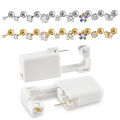 【Footprint】 1PC 316L Surgical Steel Ear Stud Disposable Sterile Piercing Stud With Safe Ball Buckle Set Piercing Gun Body Piercing Jewelry. 