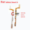 For Infinix Smart 6 X6511B X6511 X6511E Power On Off Volume Switch Side Button Key Flex Cable Replacement Parts. 