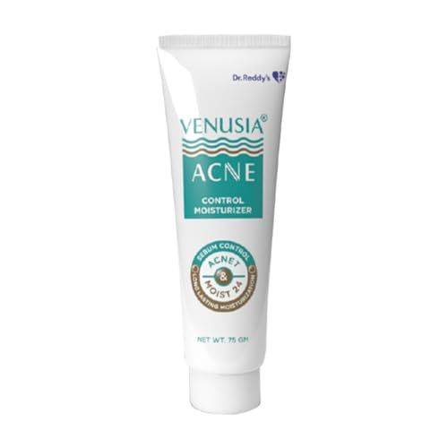 VENUSIA Dr. Reddy's Acne Control Moisturizer I For Oily & Acne Prone Skin I Prevents Acne Breakouts|Oil Free, Non Sticky I 75G (FROM INDIA)