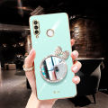 Maitus for Huawei Y9 Prime 2019 Back Cover Luxury 6D Plating Square Bumper Shiny Bowknot Makeup Mirror Soft Silicone Girls Cases Full Protection Mobile Phone Case. 