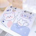 Loose-leaf File Writing Clamps Office School Supplies A4 Cute Cartoon Clipboard File Folder Hanging Writing Board Clip. 