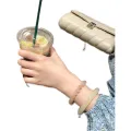 Natural Blue and White Jade round Bracelet Ice-Permeable Oily Girl's Size Toilet Green Yu Grape Fruit Meat Yu Bracelet Han Clothing Ancient Style. 