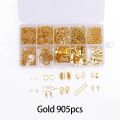 1040pcs/Box Alloy Accessories Kits Jewelry Findings Set Jewelry Making Tools Jump Rings Earring Hook Jewelry Making Supplies Kit. 