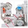 Mini Power Generator Stirling Engine Teaching Model Fan Miniature Hot Air for Physics Lab. 