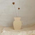 Wood Vase Simple Vintage Style Natural Pinewood Durable Sturdy Household. 