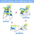 High Chairs for Babies and Toddlers, 3-in-1 Convertible Feeding Table Chair for Girl Boy, Infant Baby Chairs for Sitting Up (Blue) |HC505 |ISTRZ. 