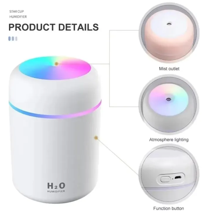 300ml%20Colorful%20Cup%20Humidifier%20USB%20Mute%20Humidification%20Aromatherapy%20Desktop%20Home%20Car%20Air%20Purifier%20-%20Image%204