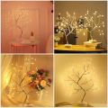 LED Night Light Mini Christmas Tree Copper Wire Garland Lamp For Kids Home Bedroom Decoration Decor Fairy Light Holiday lighting. 