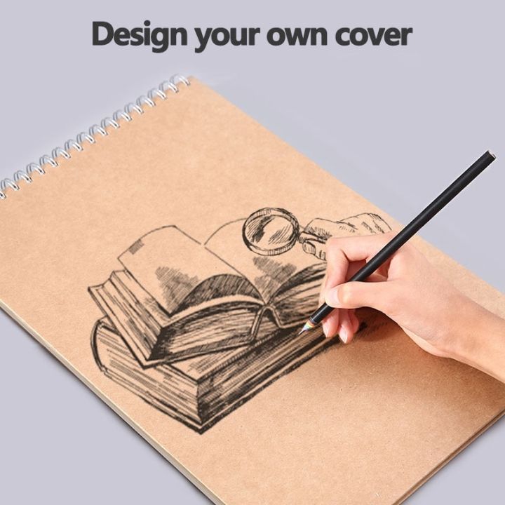 Professional%20Sketchbook%20Blank%20Watercolor%20Notebook%20160%20GSM%20Spiral%20diary%20Art%20school%20supplies%20Pencil%20drawing%20notepad%20Stationery%20-%20Image%204