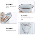 Vintage Tin Bucket Fashionable Iron Flower Vase Retro Metal Jugs for Home Office Party Festival Decoration Wrought Country Style. 