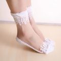 DaiShana Summer Ladies Lace Embroidery Silk Transparent Glass Crytal Stretch Women Socks breathable socks hot selling 1 pair. 
