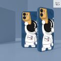 For iPhone Back Cover Soft Phone Case Cute Astronauts Shockproof Fashion Cartoon 2D Print Backcover pro Edge Camera Protection Silicone Back 7 8 Plus X XR XS 11 Pro 12 13 14 Max. 