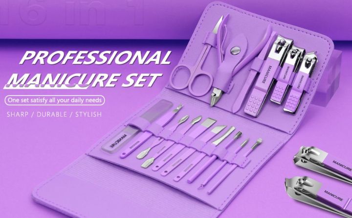 Manicure%20Set%20Stainless%20Steel%20Nail%20Cutter%20Fingernail%20Clippers%20Trimmer%20Eyebrow%20Scissor%20Ear%20Spoon%20Facial%20Care%20Manicure%20Manicure%20Beauty%2019%20PC%20Tool%20Kit%20-%20Image%206