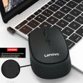 【ZOSR】Lenovo wireless mouse M202 ergonomic mouse wireles for gaming Comfortable Compatible Laptop Desktop USB Small wireless gaming mouse Portable Office Application. 