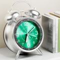 Loud Alarm Clock Mechanical Double Bells Desktop Home Office Metal Alarm Clock Night Lights Table Clock Decor. 
