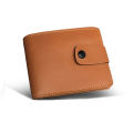 Mens Fashion BiFold Button Wallet PU Leather Card Holder Lockable Purses For Men. 