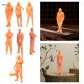 1:64 Figure Model Tiny People, 1/64 Role Play Figure Character Doll, Miniature Model Figures for Sand Table, Miniature Scene Model Train Layout. 