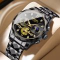 Premium Edition Stainless Steel Watch Luxury Quartz Analog Business Chain Fashion Casual Men Wrist Watches For Boys Gents Woch - White Black Blue Gold Silver PM. 