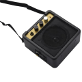 2X Mini Guitar Amplifier Amp Speaker 5W with 6.35mm Input 1/4 Inch Headphone Output Supports Volume Tone Adjustment. 