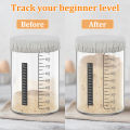 5/7pc Dough Fermentation Jar 1000ml Sourdough Starter Container Clear Glass Jar with Lid Baking Fermentation Jar Food Storage. 