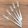 1/10Pcsstainless steel fruit fork western dessert sign salad fork cake fork stainless steel fork. 