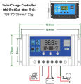 PowMr PWM Solar Charger Controller 10A 20A 30A 40A 50A 60A 12V 24V Battery Charger LCD Dual USB Solar Panel Regulator for Max 50V PV Input RBL. 