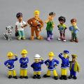 12pcs/set Cartoon Movie Fireman Sam Action Figure Toys Pvc Model Birthday S For Children. 